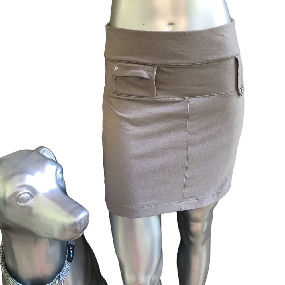 Lole Gray Pull On Nylon Polyester Skirt Womens Size Small